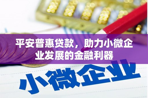 奉化平安普惠贷款，助力小微企业发展的金融利器