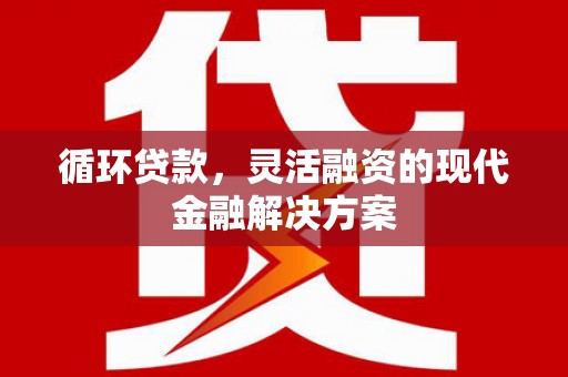 奉化循环贷款，灵活融资的现代金融解决方案