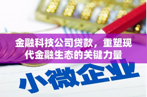 奉化金融科技公司贷款，重塑现代金融生态的关键力量