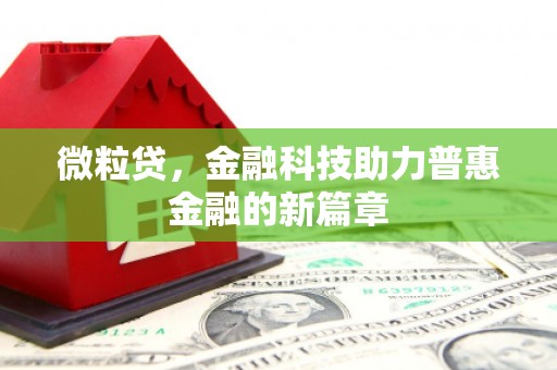 奉化微粒贷，金融科技助力普惠金融的新篇章
