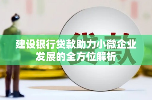 奉化建设银行贷款助力小微企业发展的全方位解析