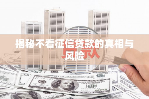 奉化揭秘不看征信贷款的真相与风险